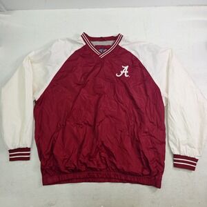Vintage Alabama Crimson Tide Pullover Red  White Pullover Logo G-III Men's 2XL